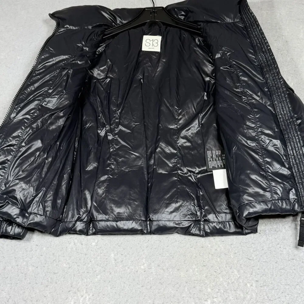 S13 SAM New York Down Puffer Mogul Jacket Girl’s Size Medium Black $180 NO HOOD